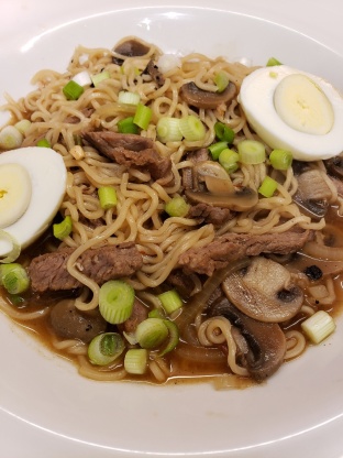Yukgaejang Ramyeon (Spicy Beef Noodle Soup)